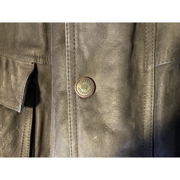 EXCELLED Leather Jacket Size Large Vintage Cowhide Soft Supple Bomber Flight - Picture 8 of 16
